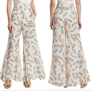 NWT All Things Mochi Coco Printed Wide-Leg Pants Sz XS